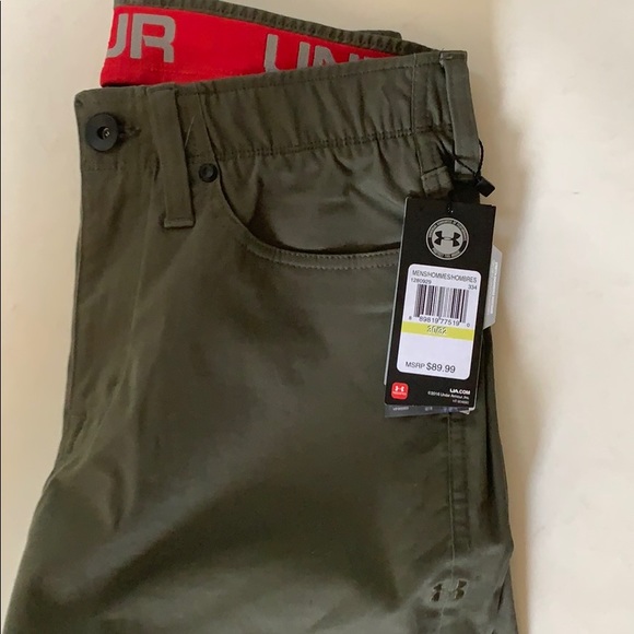 under armour green golf pants